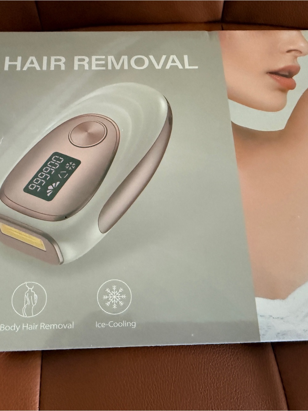 Hair Removal Device - Rose Gold/White